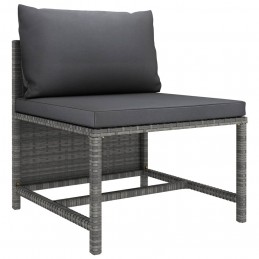 Acquista Set Divani da Giardino 4 pz con Cuscini in Polyrattan Grigio con riferimento GHV-313502 della ditta GARDENHOME