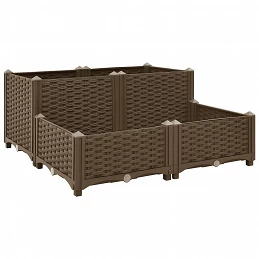 Acquista Fioriera Rialzata 80x80x38 cm in Polipropilene con riferimento GHV-316523 della ditta GARDENHOME