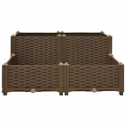 Acquista Fioriera Rialzata 80x80x38 cm in Polipropilene con riferimento GHV-316523 della ditta GARDENHOME