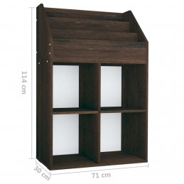 Acquista Portariviste per Bambini Rovere Fumo 71x30x114 cm Truciolato con riferimento GHV-339534 della ditta GARDENHOME