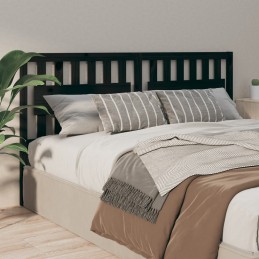 Acquista Testiera per Letto Nera 145,5x4x100cm in Legno Massello di Pino con riferimento GHV-818574 della ditta GARDENHOME