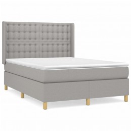 Acquista Giroletto a Molle con Materasso Grigio Chiaro 140x190cm Tessuto con riferimento GHV-3132305 della ditta GARDENHOME