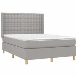 Acquista Giroletto a Molle con Materasso Grigio Chiaro 140x190cm Tessuto con riferimento GHV-3132305 della ditta GARDENHOME