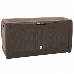 Acquista Baule da Giardino Marrone 119x48x60 cm in Polipropilene con riferimento GHV-152196 della ditta GARDENHOME