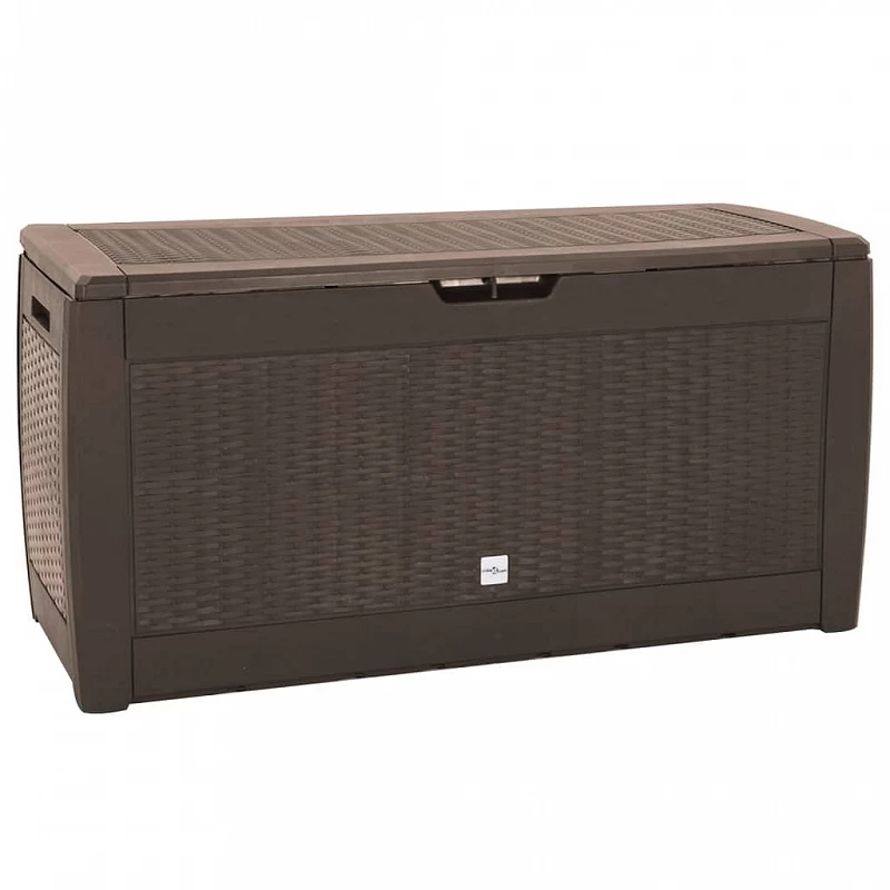 Acquista Baule da Giardino Marrone 119x48x60 cm in Polipropilene con riferimento GHV-152196 della ditta GARDENHOME