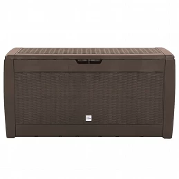 Acquista Baule da Giardino Marrone 119x48x60 cm in Polipropilene con riferimento GHV-152196 della ditta GARDENHOME