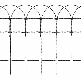 Acquista Recinzione per Giardino in Ferro Verniciato a Polvere 25x0,4 m con riferimento GHV-141072 della ditta GARDENHOME