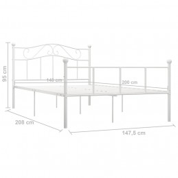 Acquista Giroletto Bianco in Metallo 140x200 cm con riferimento GHV-284519 della ditta GARDENHOME