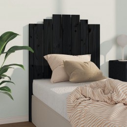 Acquista Testiera per Letto Nera 81x4x110 cm in Legno Massello di Pino con riferimento GHV-818449 della ditta GARDENHOME