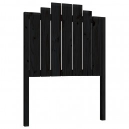 Acquista Testiera per Letto Nera 81x4x110 cm in Legno Massello di Pino con riferimento GHV-818449 della ditta GARDENHOME