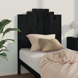 Acquista Testiera per Letto Nera 81x4x110 cm in Legno Massello di Pino con riferimento GHV-818449 della ditta GARDENHOME