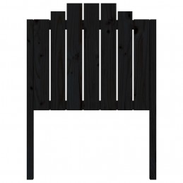 Acquista Testiera per Letto Nera 81x4x110 cm in Legno Massello di Pino con riferimento GHV-818449 della ditta GARDENHOME