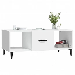 Acquista Tavolino da Salotto Bianco 102x50x40 cm in Legno Multistrato con riferimento GHV-812699 della ditta GARDENHOME