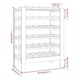 Acquista Portavini 61,5x30x82 cm in Legno Massello di Pino con riferimento GHV-822556 della ditta GARDENHOME