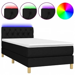 Acquista Letto a Molle con Materasso e LED Nero 80x200 cm in Tessuto con riferimento GHV-3133911 della ditta GARDENHOME
