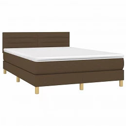 Acquista Giroletto a Molle con Materasso Marrone Scuro 140x200cm Tessuto con riferimento GHV-3140700 della ditta GARDENHOME