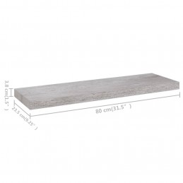 Acquista Scaffali a Parete 4 pz Grigio Cemento 80x23,5x3,8 cm in MDF con riferimento GHV-326602 della ditta GARDENHOME
