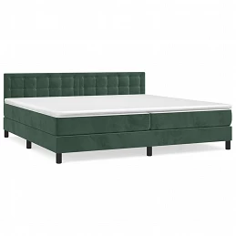 Acquista Giroletto a Molle con Materasso Verde Scuro 200x200 cm Velluto con riferimento GHV-3141566 della ditta GARDENHOME