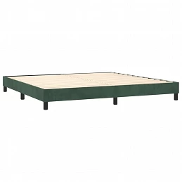 Acquista Giroletto a Molle con Materasso Verde Scuro 200x200 cm Velluto con riferimento GHV-3141566 della ditta GARDENHOME