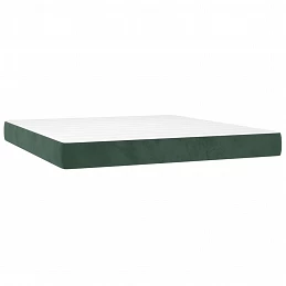 Acquista Giroletto a Molle con Materasso Verde Scuro 200x200 cm Velluto con riferimento GHV-3141566 della ditta GARDENHOME