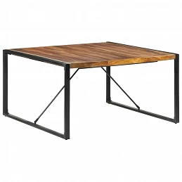 Acquista Tavolo da Pranzo 140x140x75 cm Legno Massello Finitura Sheesham con riferimento GHV-321574 della ditta GARDENHOME