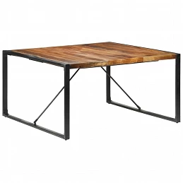 Acquista Tavolo da Pranzo 140x140x75 cm Legno Massello Finitura Sheesham con riferimento GHV-321574 della ditta GARDENHOME