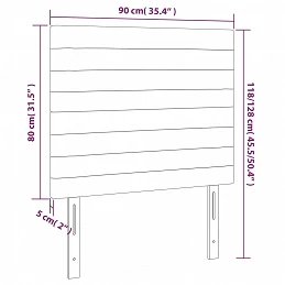 Acquista Testiera 2 pz Grigio Chiaro 90x5x78/88 cm in Tessuto con riferimento GHV-3116454 della ditta GARDENHOME