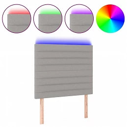 Acquista Testiera a LED Grigio Chiaro 90x5x118/128 cm in Tessuto con riferimento GHV-3122546 della ditta GARDENHOME