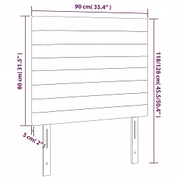Acquista Testiera a LED Grigio Chiaro 90x5x118/128 cm in Tessuto con riferimento GHV-3122546 della ditta GARDENHOME