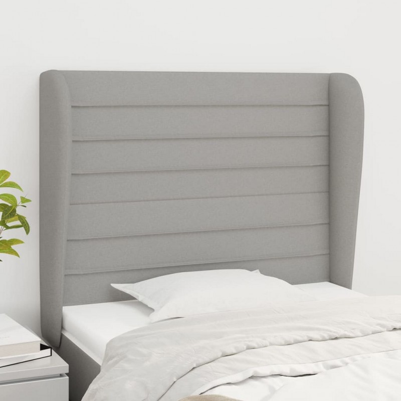 Acquista Testiera ad Orecchio Grigio Chiaro 93x23x118/128 cm in Tessuto con riferimento GHV-3118078 della ditta GARDENHOME