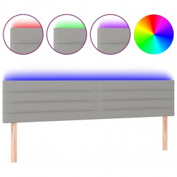 Acquista Testiera a LED Grigio Chiaro 180x5x78/88 cm in Tessuto con riferimento GHV-3121766 della ditta GARDENHOME