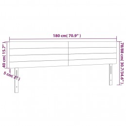 Acquista Testiera a LED Grigio Chiaro 180x5x78/88 cm in Tessuto con riferimento GHV-3121766 della ditta GARDENHOME