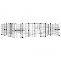 Acquista Gabbia per Animali 60 Pannelli con Porta Nera 35x35 cm Acciaio con riferimento GHV-3114042 della ditta GARDENHOME