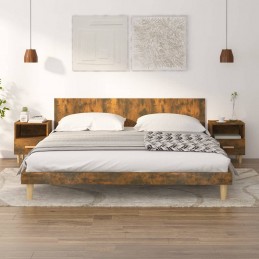 Comodini 2 pz Rovere Fumo...