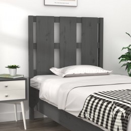 Acquista Testiera per Letto Grigia 80,5x4x100 cm Legno Massello di Pino con riferimento GHV-817967 della ditta GARDENHOME