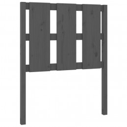 Acquista Testiera per Letto Grigia 80,5x4x100 cm Legno Massello di Pino con riferimento GHV-817967 della ditta GARDENHOME