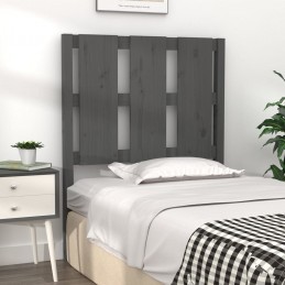 Acquista Testiera per Letto Grigia 80,5x4x100 cm Legno Massello di Pino con riferimento GHV-817967 della ditta GARDENHOME