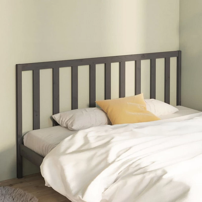 Acquista Testiera per Letto Grigia 206x4x100cm in Legno Massello di Pino con riferimento GHV-817712 della ditta GARDENHOME