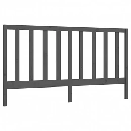 Acquista Testiera per Letto Grigia 206x4x100cm in Legno Massello di Pino con riferimento GHV-817712 della ditta GARDENHOME