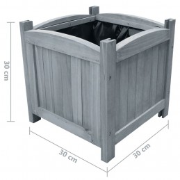 Acquista Letti Rialzati da Giardino 2 pz 30x30x30 cm in Legno di Abete con riferimento GHV-310041 della ditta GARDENHOME