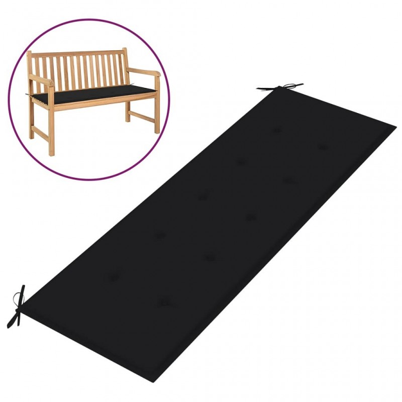 Acquista Cuscino per Panca da Giardino Nero 150x50x3 cm con riferimento GHV-47619 della ditta GARDENHOME