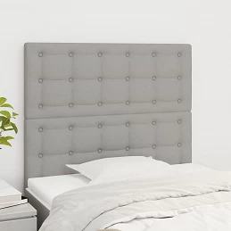 Acquista Testiera 2 pz Grigio Chiaro 80x5x78/88 cm in Tessuto con riferimento GHV-3116740 della ditta GARDENHOME