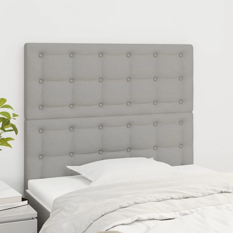 Acquista Testiera 2 pz Grigio Chiaro 80x5x78/88 cm in Tessuto con riferimento GHV-3116740 della ditta GARDENHOME