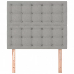 Acquista Testiera 2 pz Grigio Chiaro 80x5x78/88 cm in Tessuto con riferimento GHV-3116740 della ditta GARDENHOME
