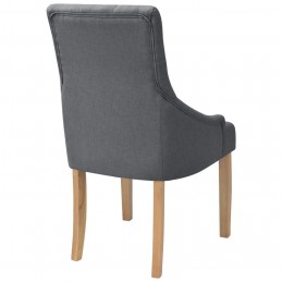 Acquista Sedie da Pranzo 2 pz Grigio Scuro in Tessuto con riferimento GHV-243636 della ditta GARDENHOME