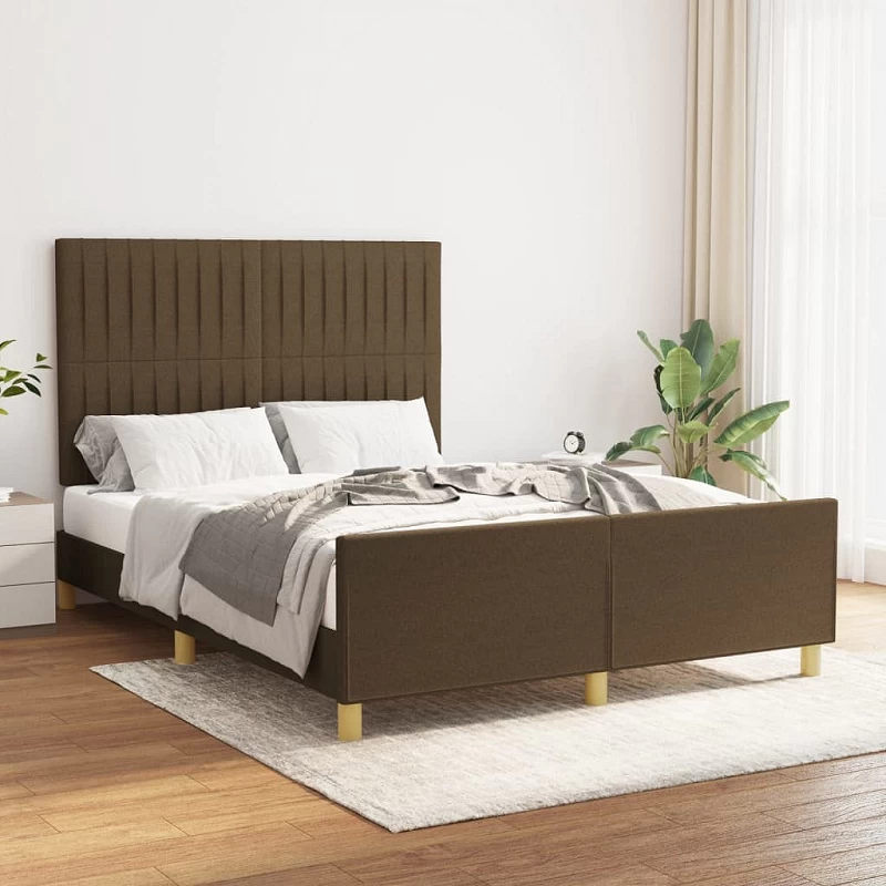Acquista Giroletto con Testiera Grigio Scuro 140x190 cm in Tessuto con riferimento GHV-3125214 della ditta GARDENHOME