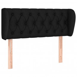 Acquista Testiera ad Orecchio Nera 103x23x78/88 cm in Tessuto con riferimento GHV-3117472 della ditta GARDENHOME