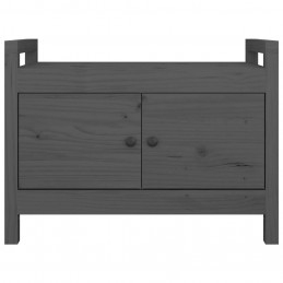 Acquista Panca da Ingresso Grigio 80x40x60 cm in Legno Massello di Pino con riferimento GHV-821781 della ditta GARDENHOME