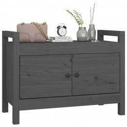 Acquista Panca da Ingresso Grigio 80x40x60 cm in Legno Massello di Pino con riferimento GHV-821781 della ditta GARDENHOME