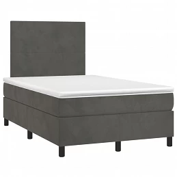 Acquista Giroletto a Molle con Materasso Grigio Scuro 120x200 cm Velluto con riferimento GHV-3142894 della ditta GARDENHOME
